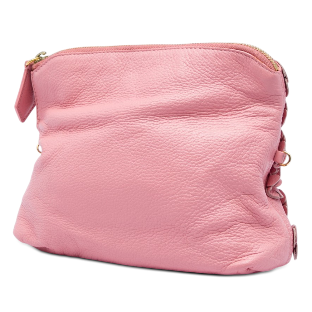 Pre-Loved Burberry Prorsum Leather The Petal Fold Over Crossbody - Picture 2 of 5